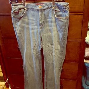 BabyPhat light wash boot cut denim